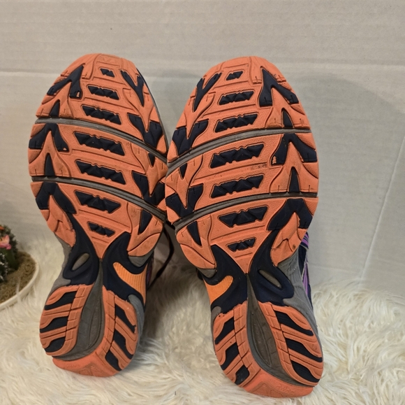 Asics Women's Athletic Shoes - Navy, Pink, and Orange - Picture 3 of 10